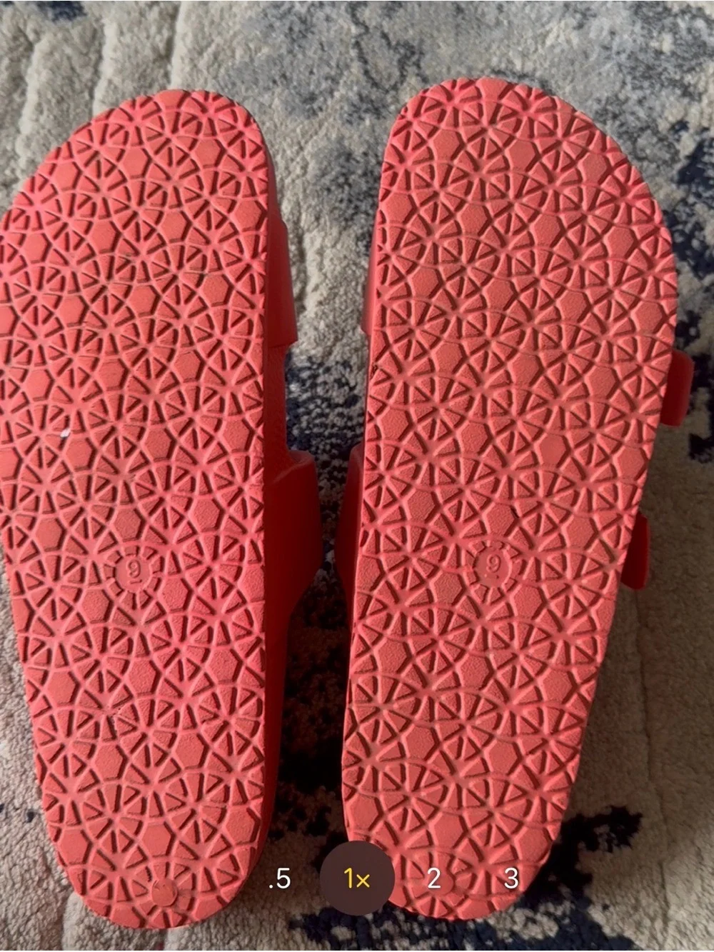 Unbranded Women’s Double Buckle Slide Sandals in Coral Pink - Picture 2 of 2